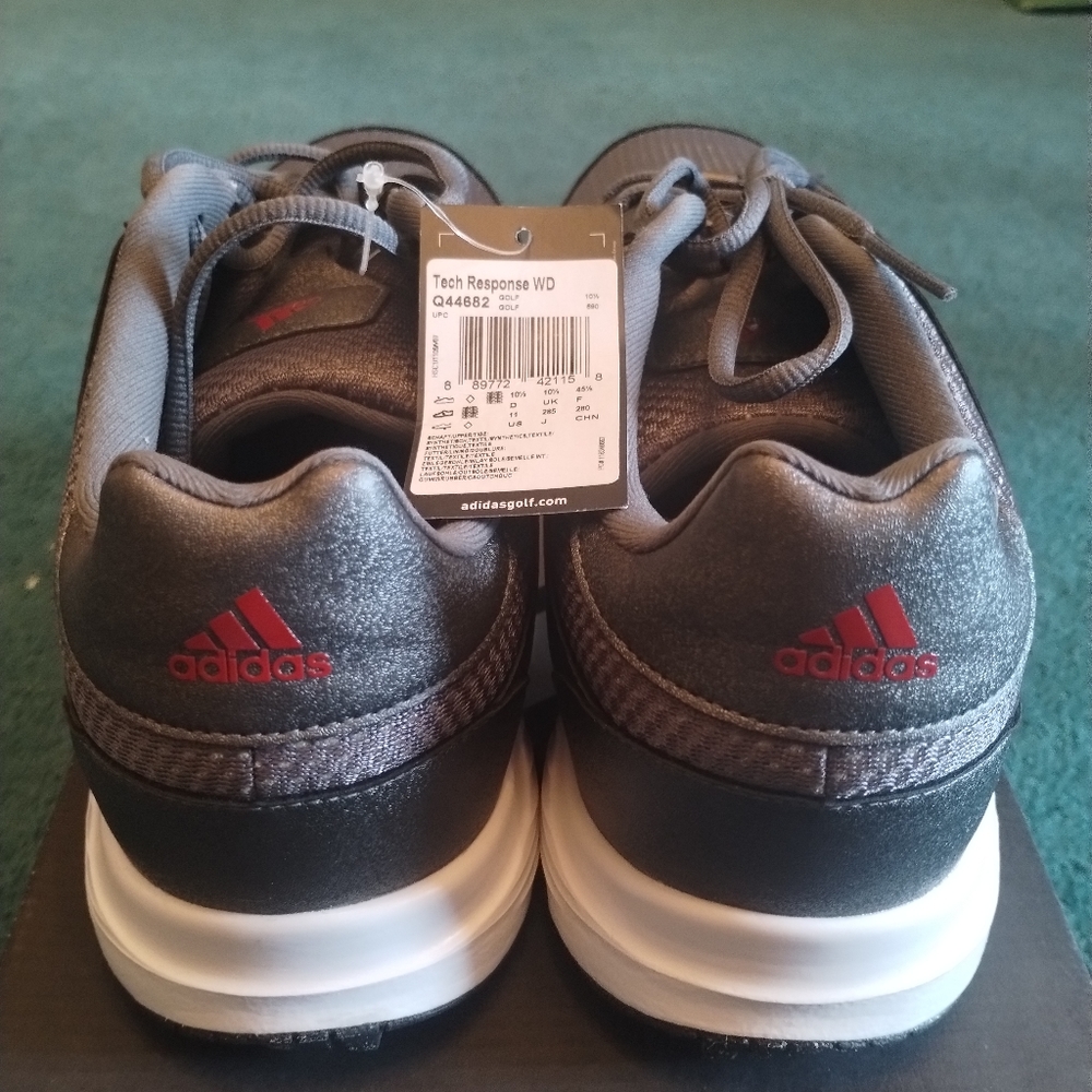 Adidas golf shoes 11 grey/red